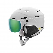 아동용 서베이 주니어 밉스 바이져 헬멧 SURVEY JR MIPS MATTE WHITE (GREEN MIRROR)